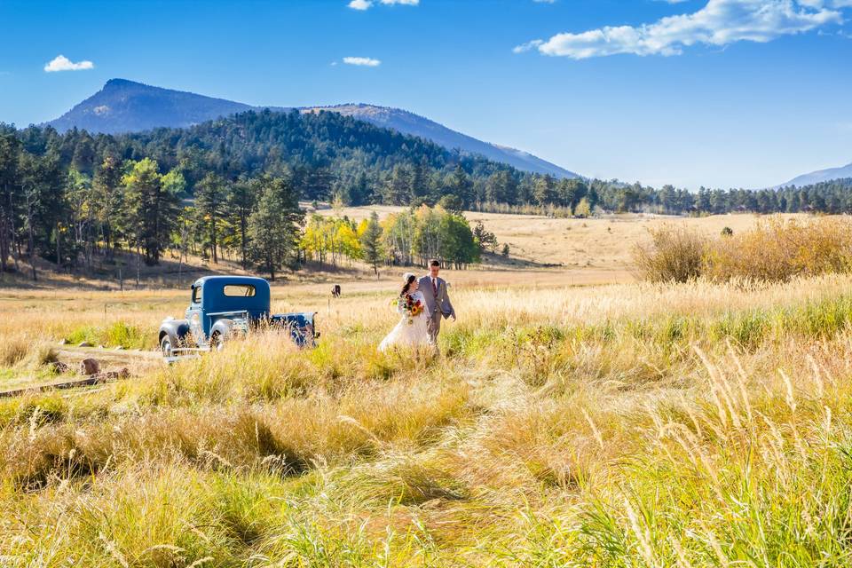 Fields and mountains