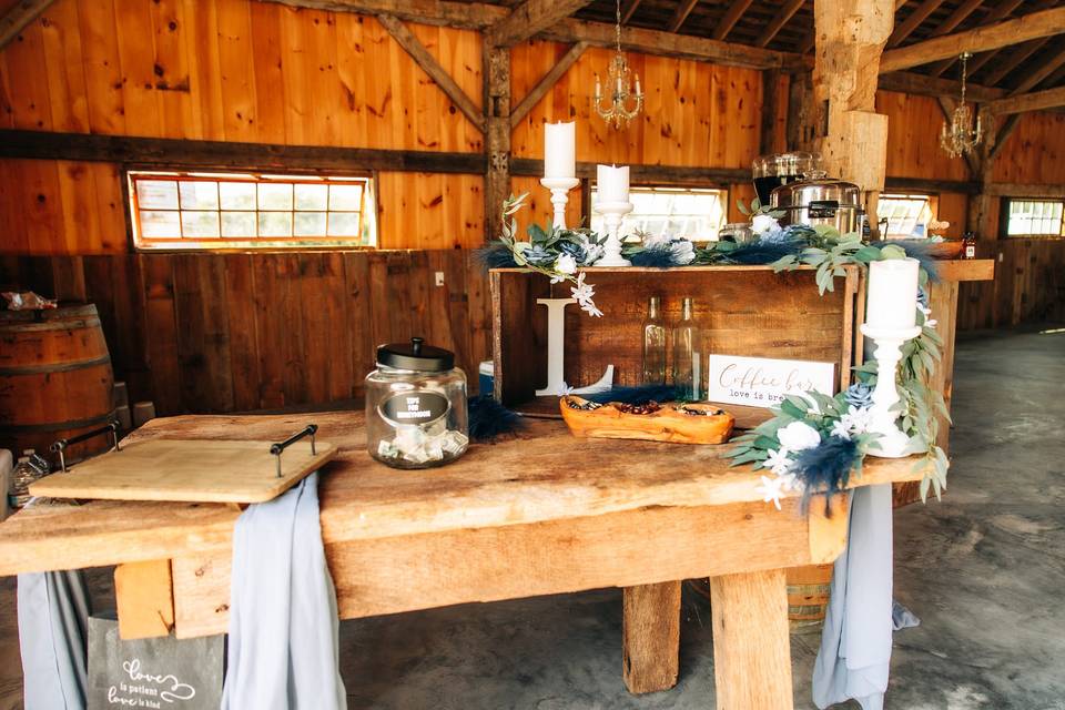 Coffee Bar in The Silo Barn