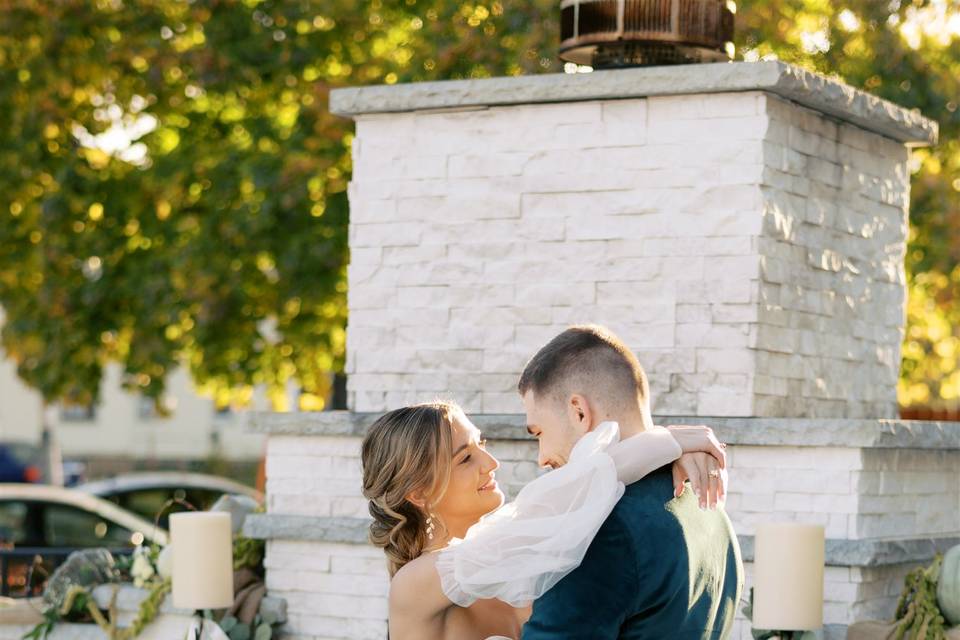 Romantic Outdoor Couple Moment