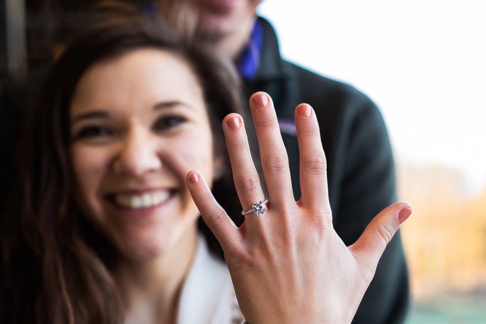 Surprise Proposal at Top Golf