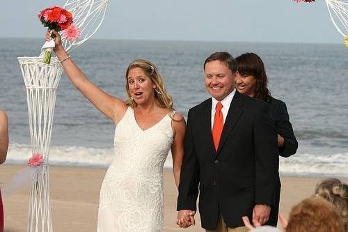 July 4th beach elopement