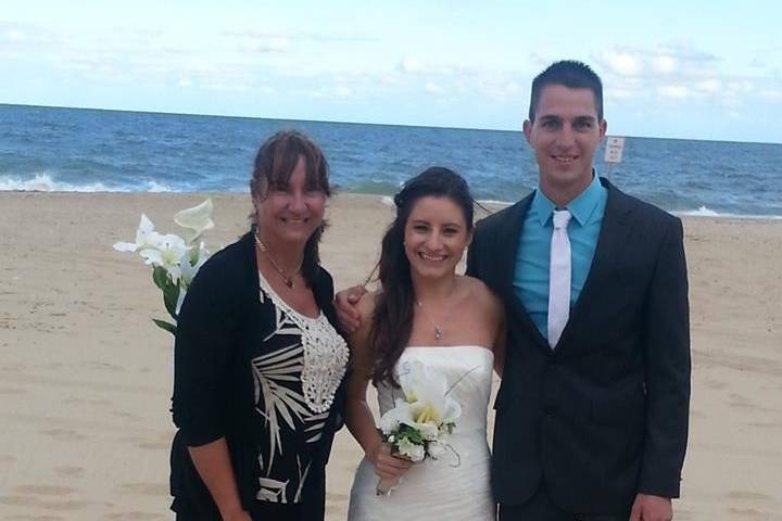 Lewes beach wedding