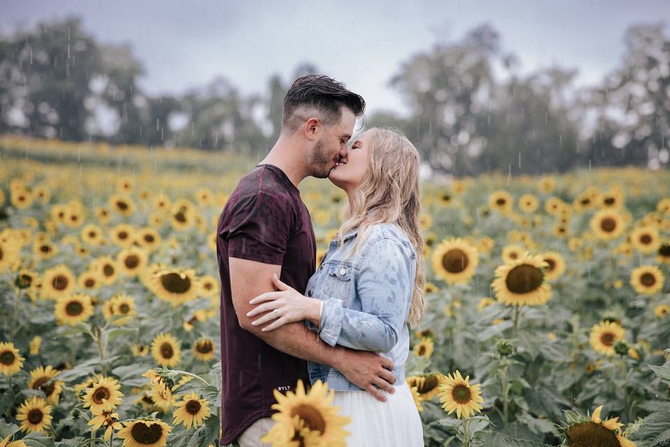 Maddie & Jeffrey in the rain