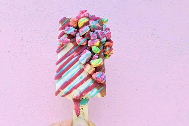 A colorful ice cream bar