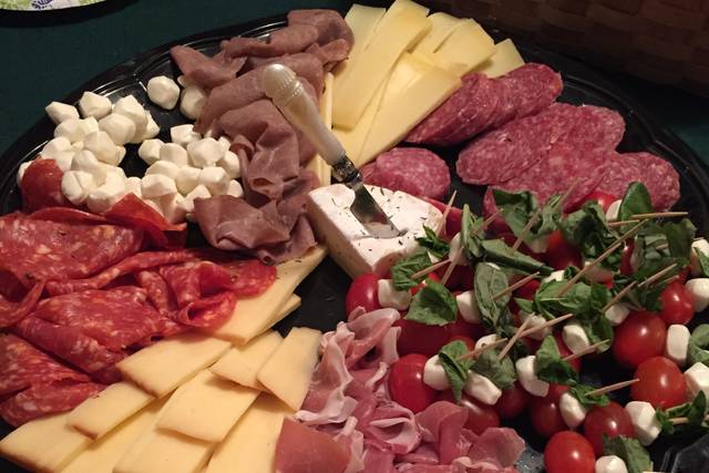 Meat and cheese tray for a corporate event