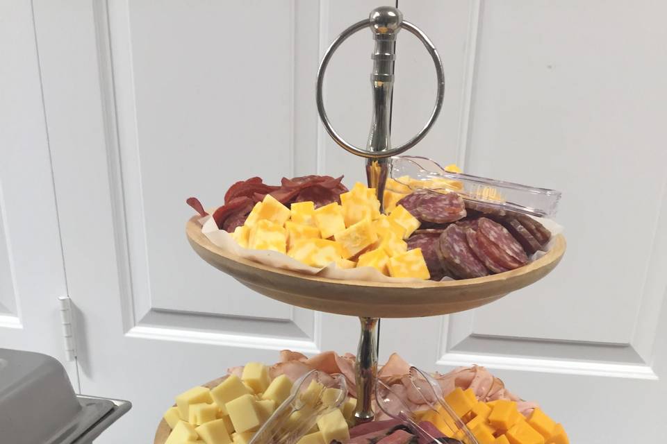 Cheese and meat tray done for a 90th birthday party