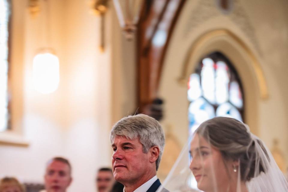 Father and bride