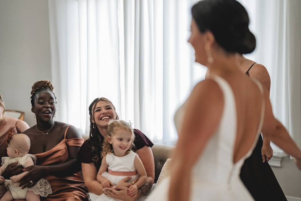 First look with the girls