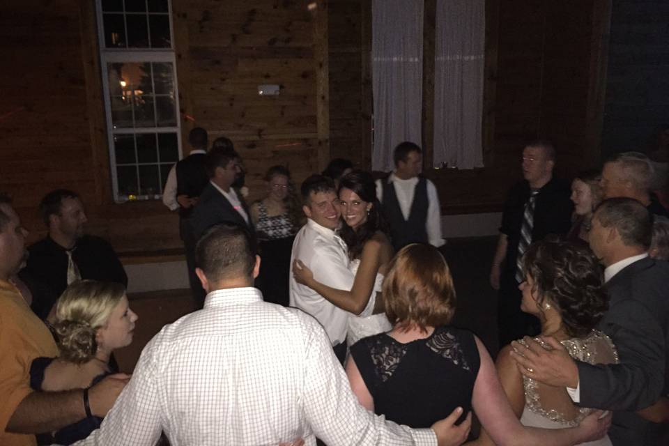 Guests dancing