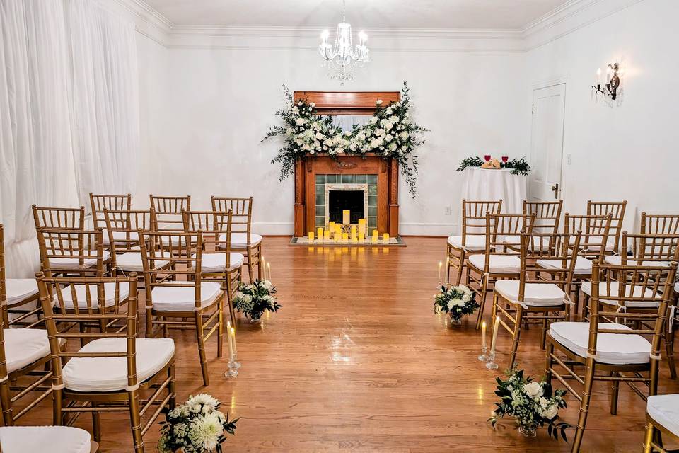 Wedding Ceremony (Fireplace)