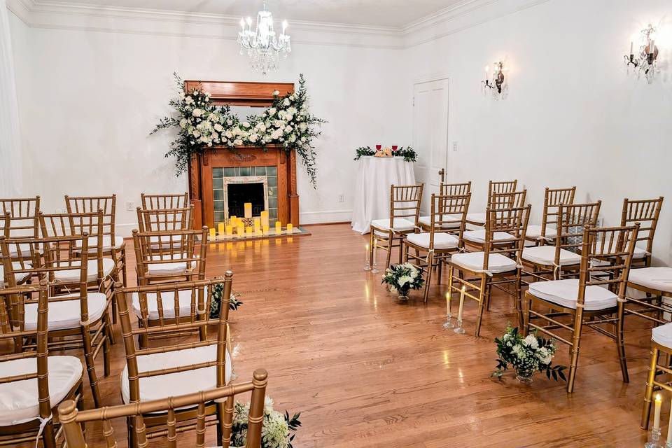 Wedding Ceremony (Fireplace)