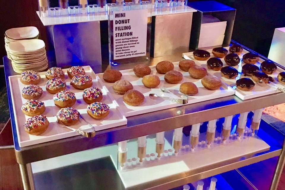 Mini Donut Filling Cart