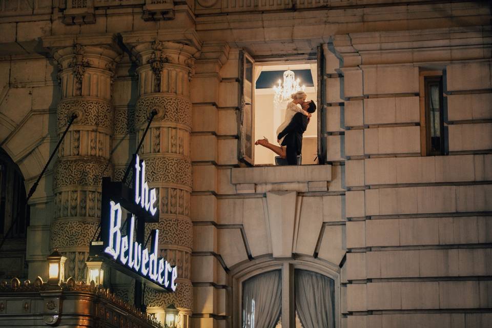 Iconic Belvedere window view