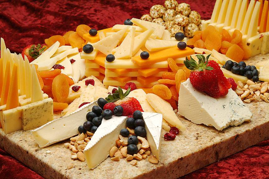 Assortment of cheeses