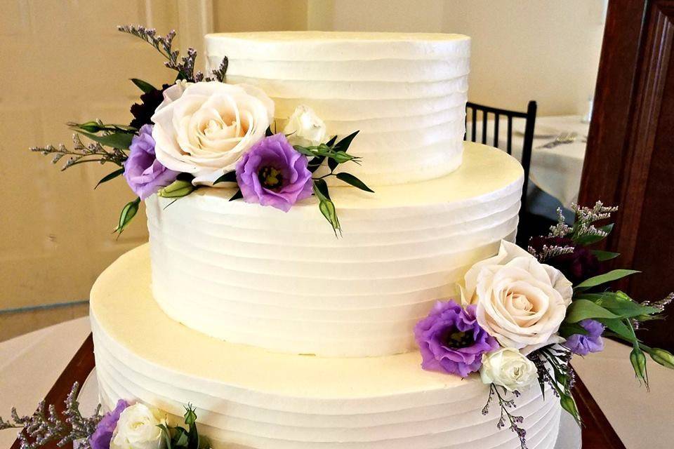 3 layer wedding cake