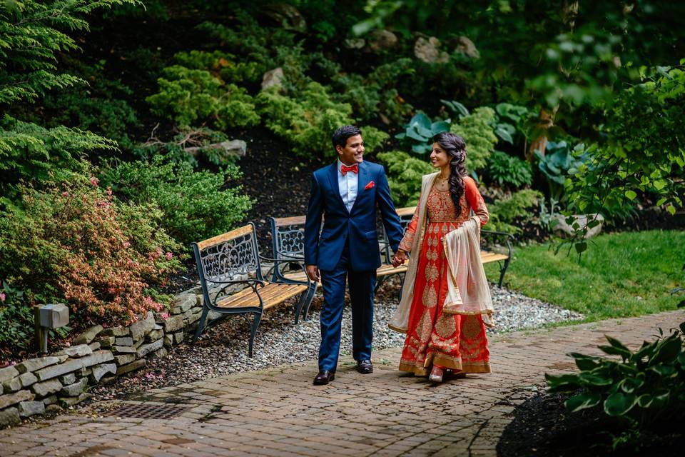 Couple on the walkway