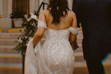 Walking to the aisle