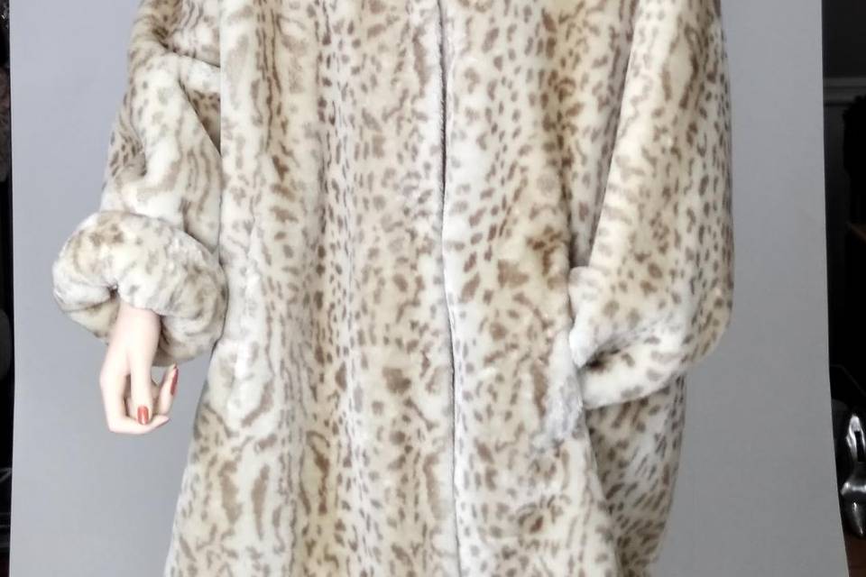 Faur fur leopard jacket