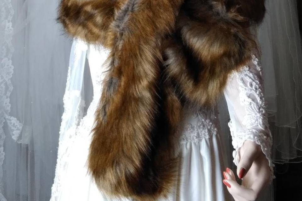 Faux wedding stole