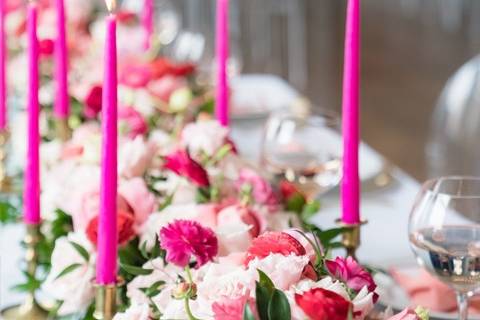 Coral pink headtable