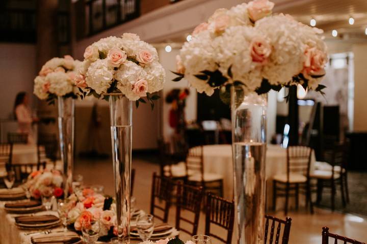 Tall flower arrangement