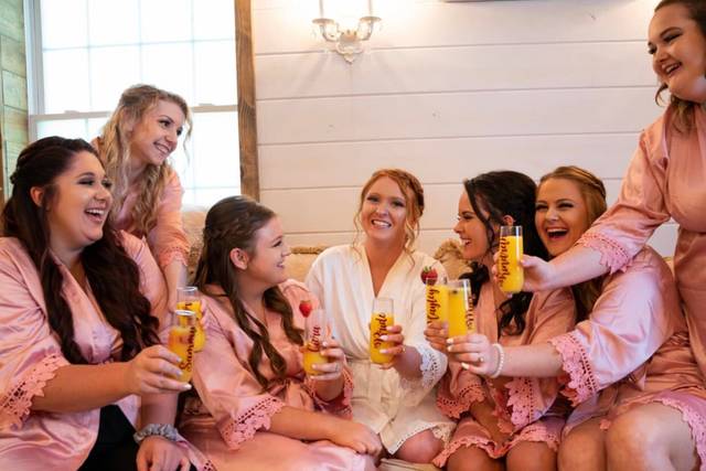 Enjoying bridal suite