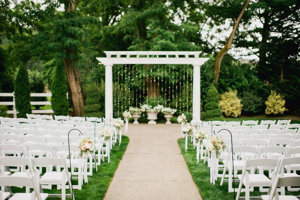 Wedding ceremony setup