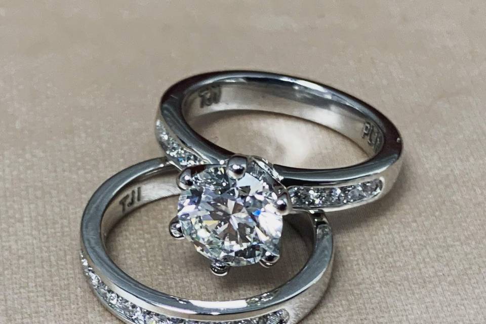 Engagement Ring and Band