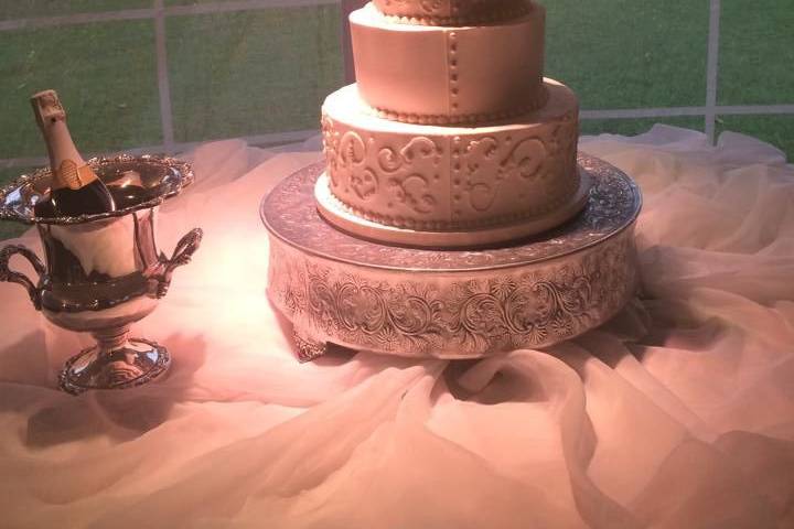 Wedding cake display