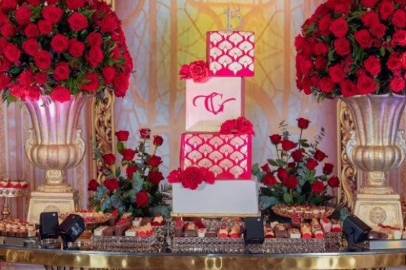 Radiant red roses