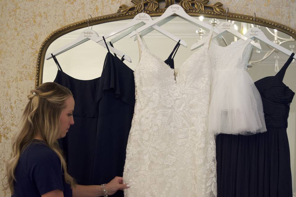 Custom bridesmaid hangers