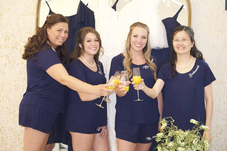 Custom bridesmaid pajamas