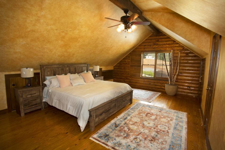 A cozy guest room