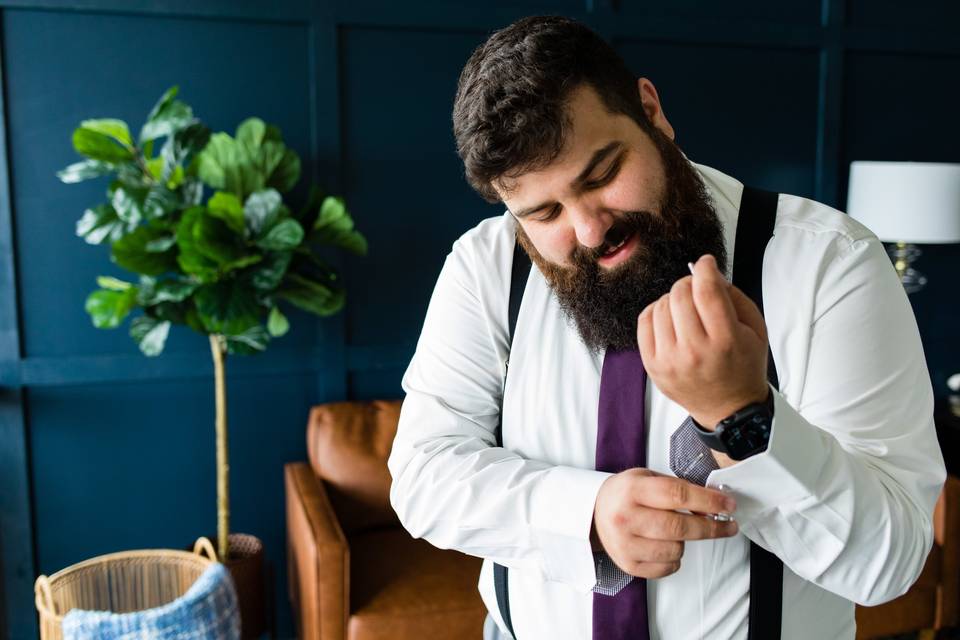 Grooms cuff links