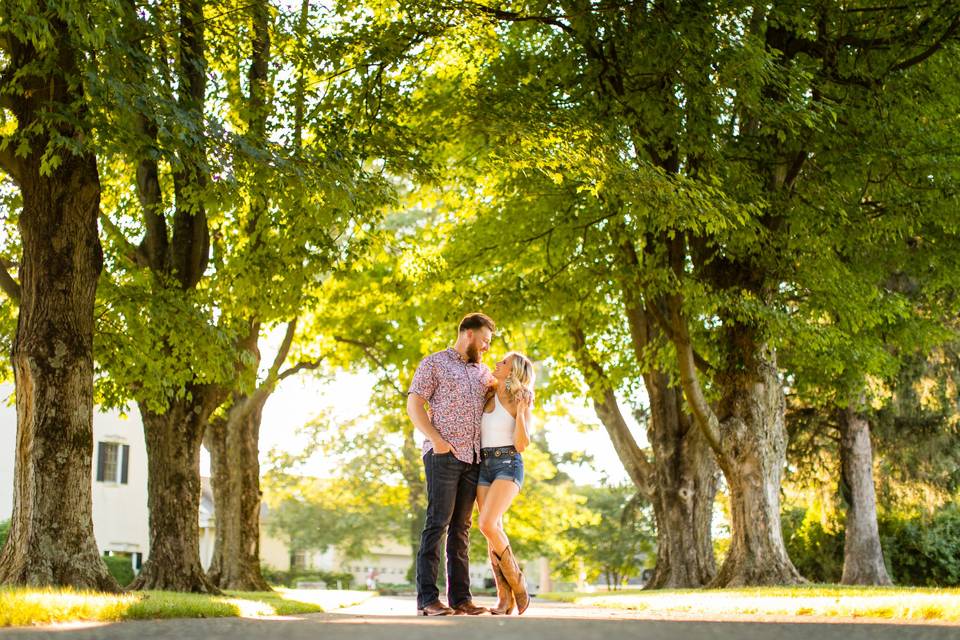 Rustic engagement session