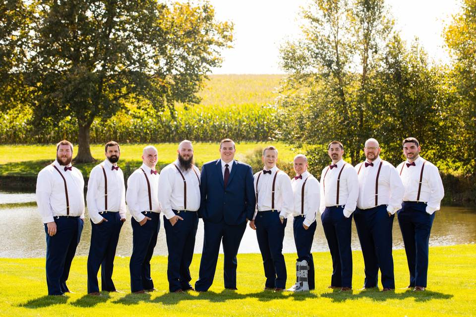 Groomsmen formal photos