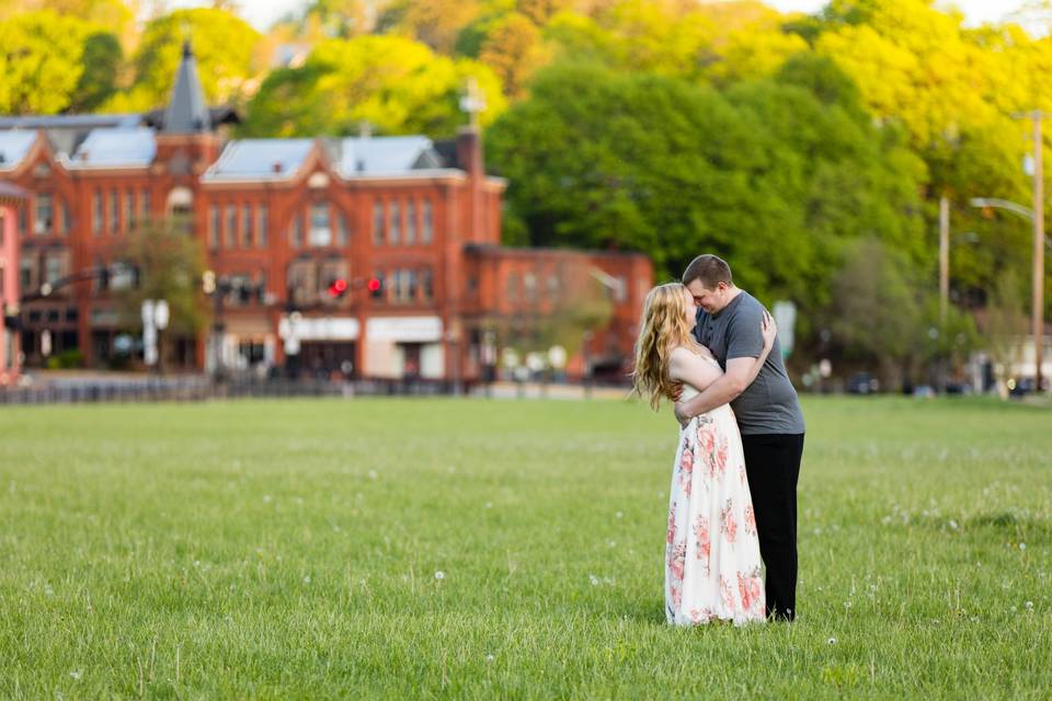 Romantic engagement session