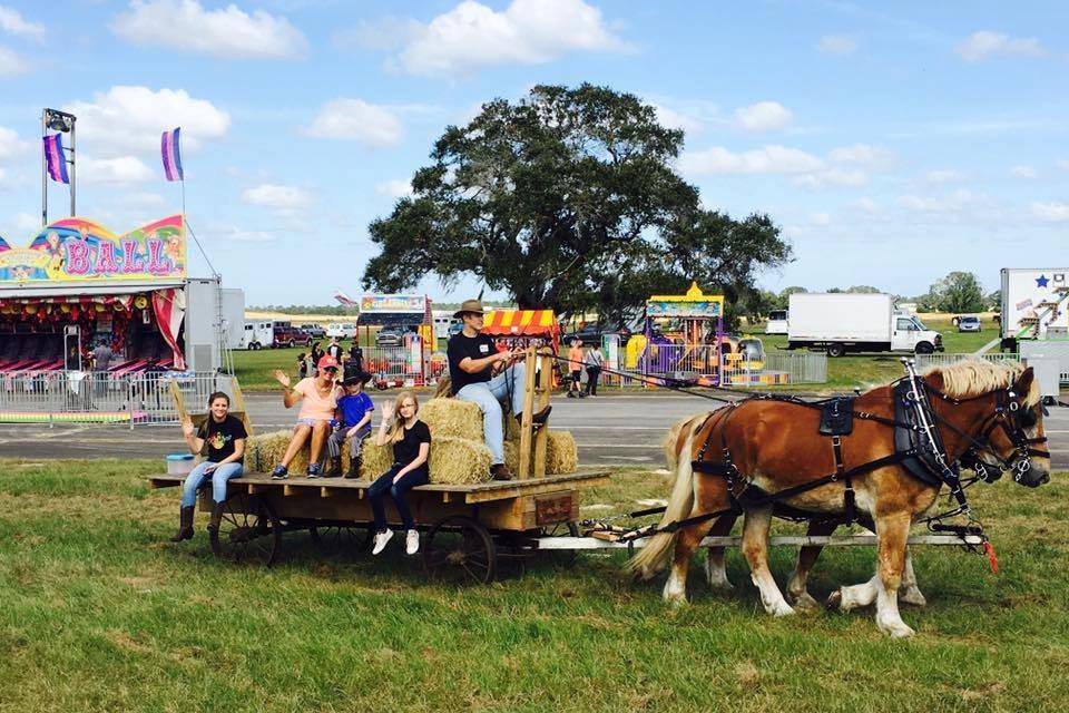 Hay ride wagon