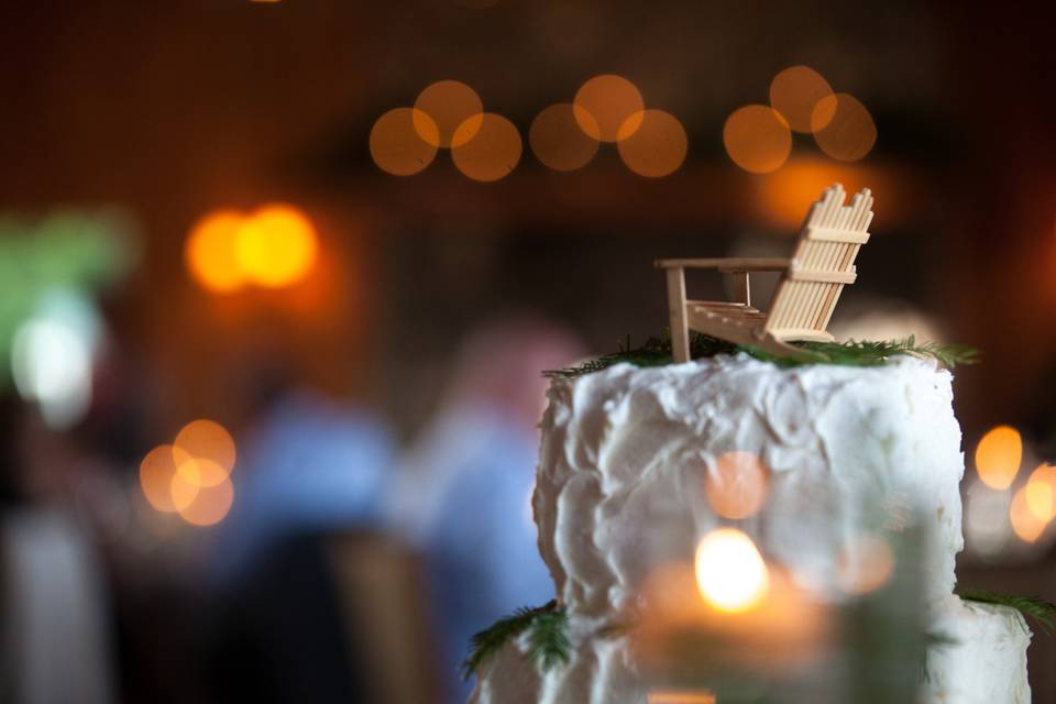 Wedding cake detail.