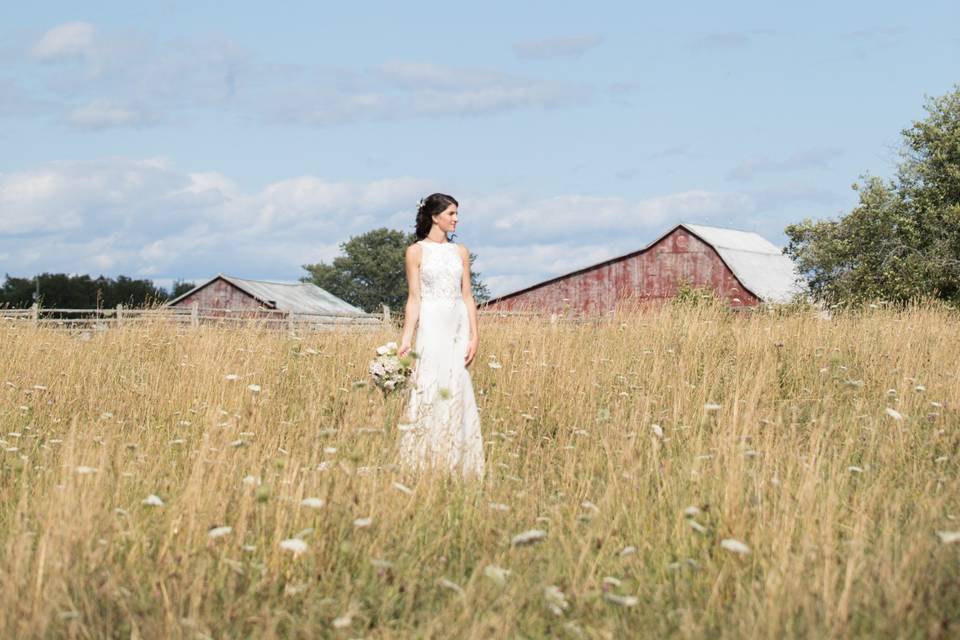 Bride's portraiture.