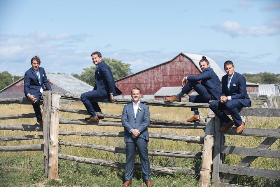 Groom & groomsmen.