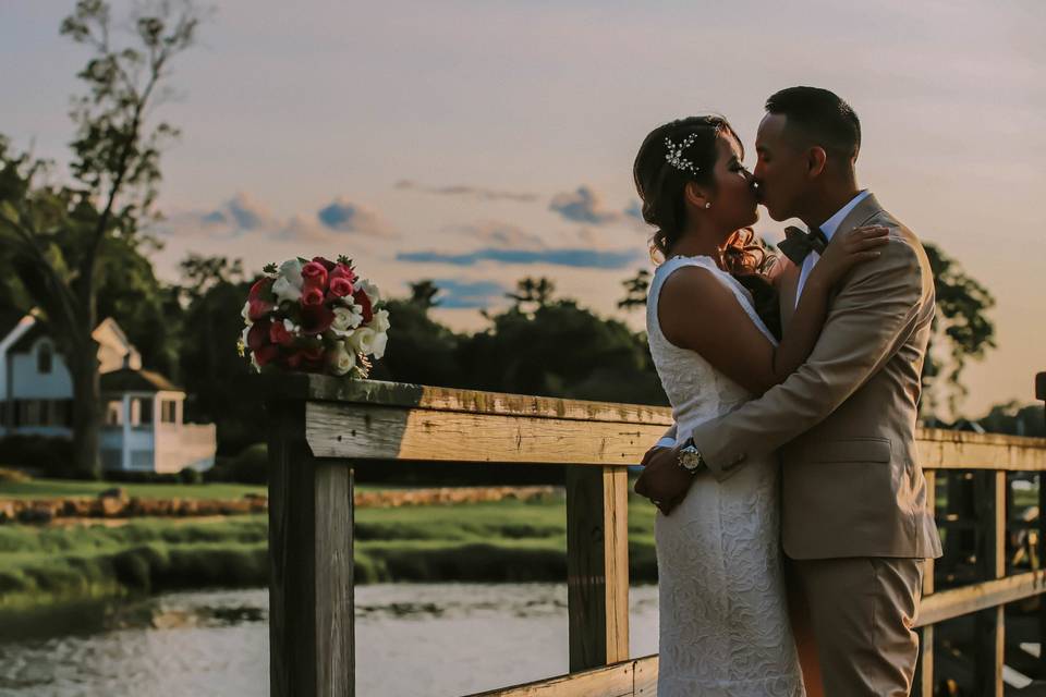 A Sunset garden wedding in CT