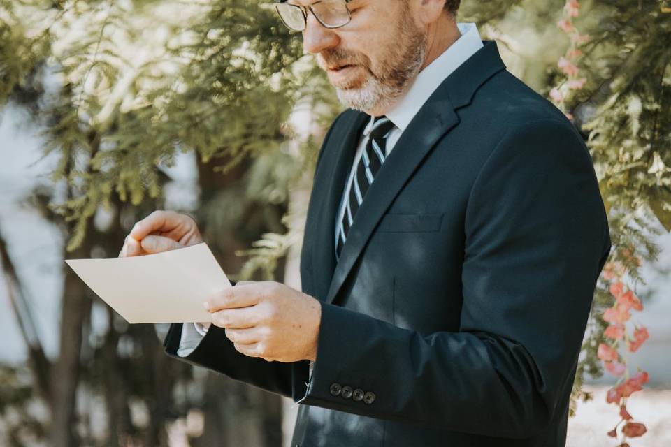 Reading His Vows