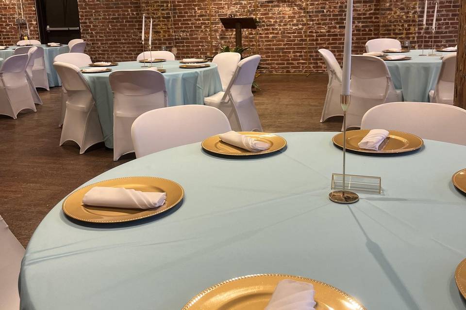 Elegant wedding reception