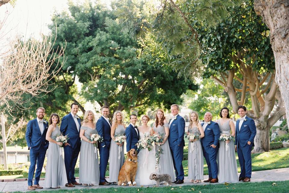 Wedding Party & Flower Pup