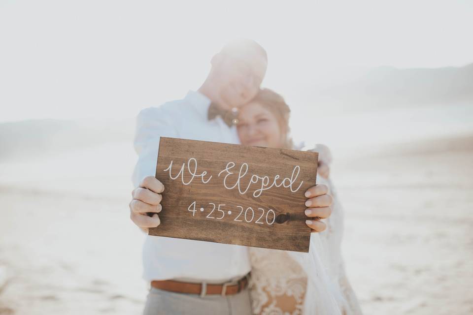 Boho elopement