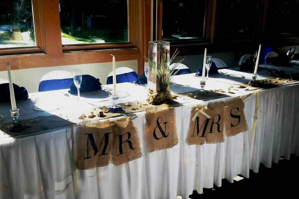 Head table decor