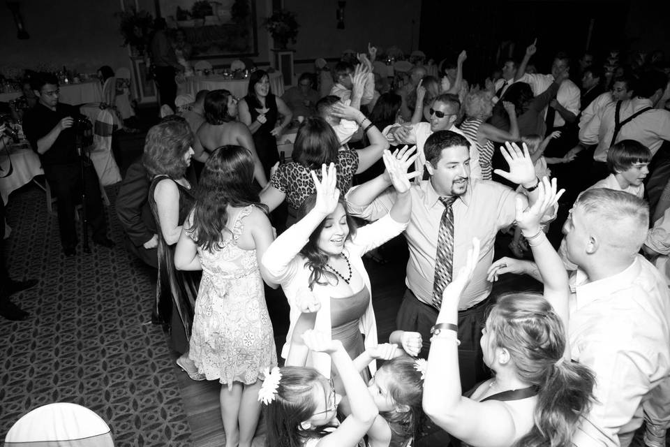 Reception dance floor