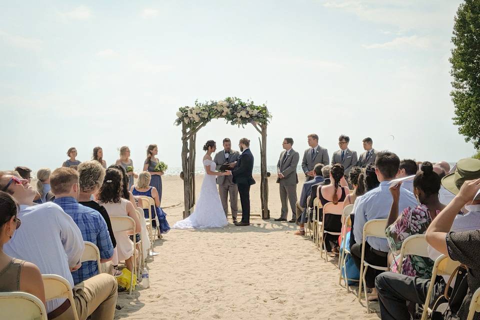 Wedding at Woodlawn Beach