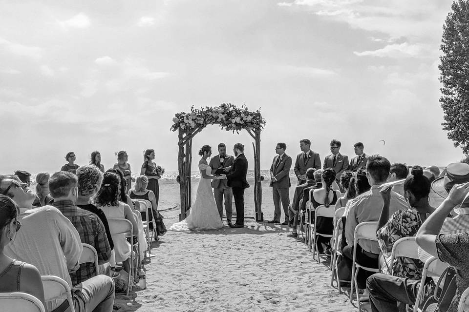 Ceremony at Woodlawn Beach